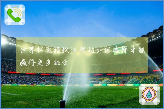 世界杯竞猜投注网站如何选择才能赢得更多机会