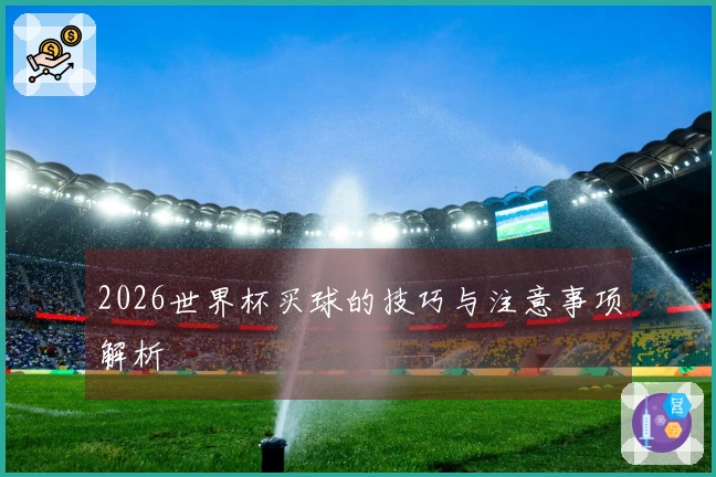 2026世界杯买球的技巧与注意事项解析